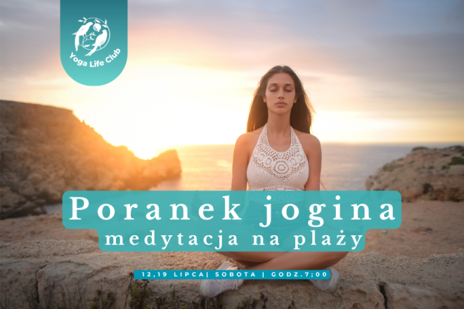 Poranek jogina na plaży - medytacja w rytmie fal