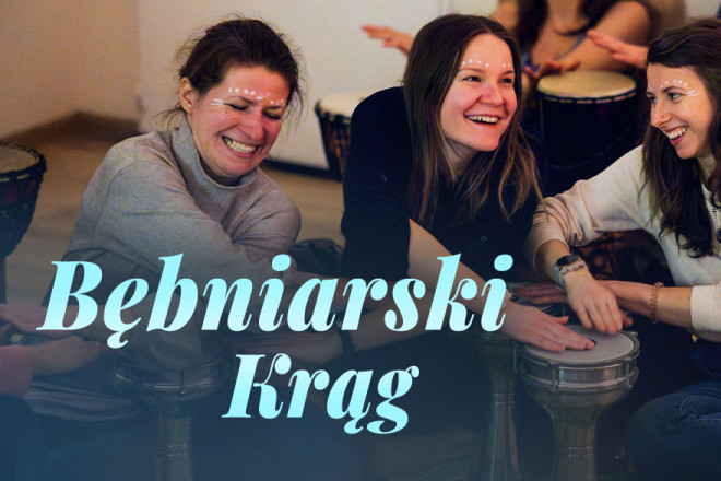 Bębniarski krąg z mantrami