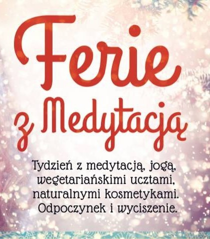 Ferie z Medytacją - plakat
